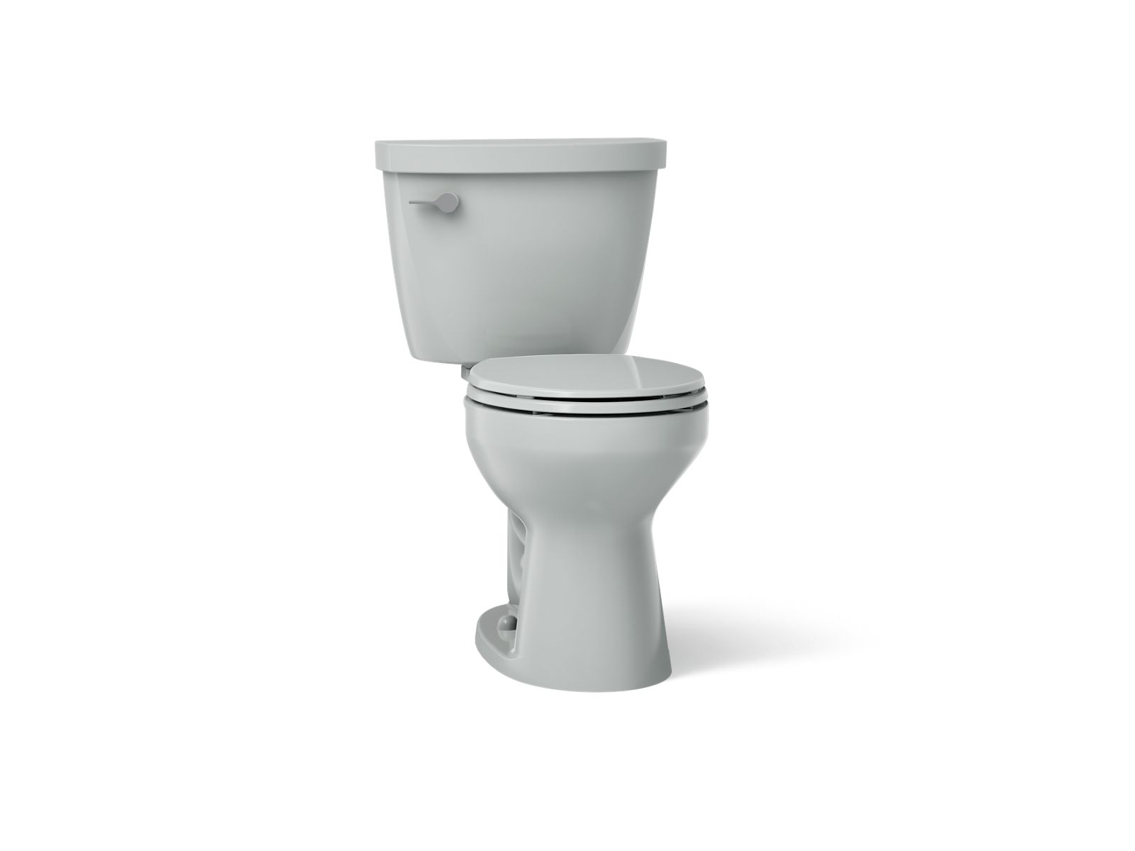 KOHLER K-31640-95 Cimarron Two-Piece Round-Front Toilet, 1.6 Gpf - Ice Grey