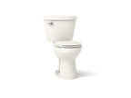KOHLER K-31640-96 Cimarron Two-Piece Round-Front Toilet, 1.6 Gpf - Biscuit