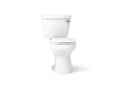 KOHLER K-31641-DRYRA-0 Cimarron Two-Piece Round-Front Toilet, 1.28 Gpf - White