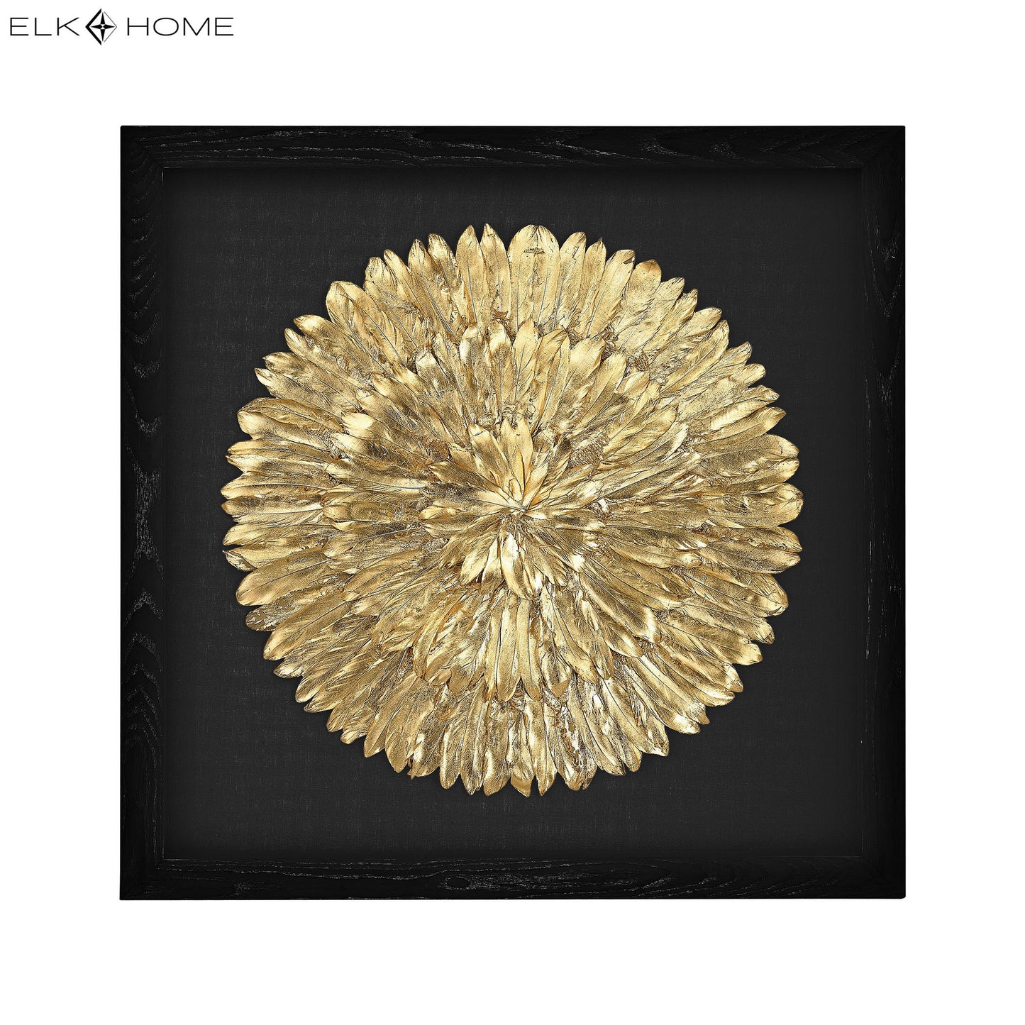 ELK SIGNATURE 3168-019 Gold Feather Dimensional Wall Art - Spiral