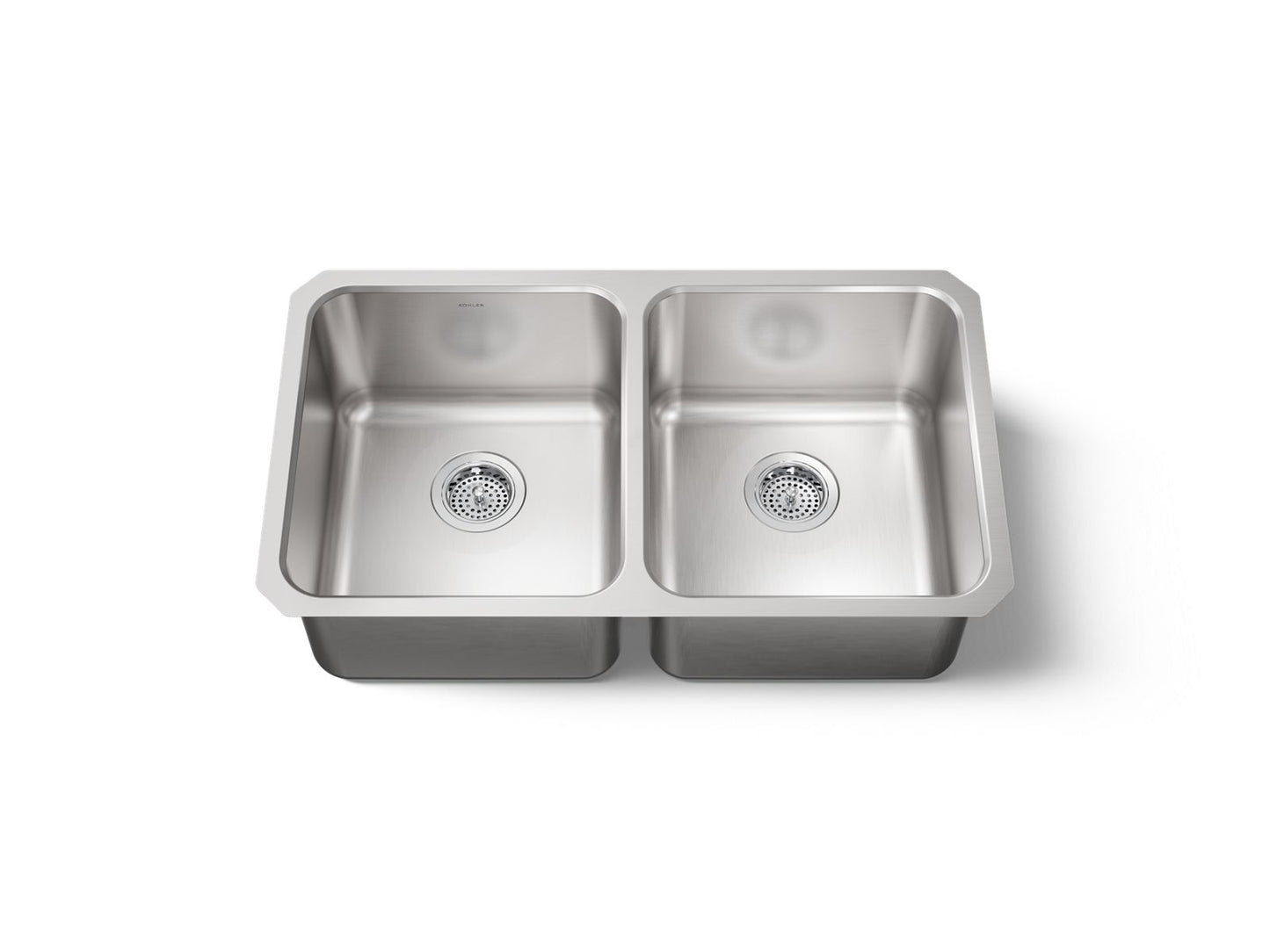 KOHLER K-3171-NA Undertone 31-1/2" undermount double-bowl kitchen sink - Stainless Steel