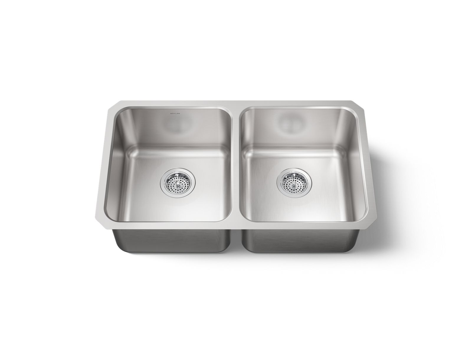 KOHLER K-3171-NA Undertone 31-1/2" Undermount Double-Bowl Kitchen Sink - Stainless Steel