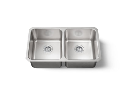 KOHLER K-3171-NA Undertone 31-1/2" undermount double-bowl kitchen sink - Stainless Steel