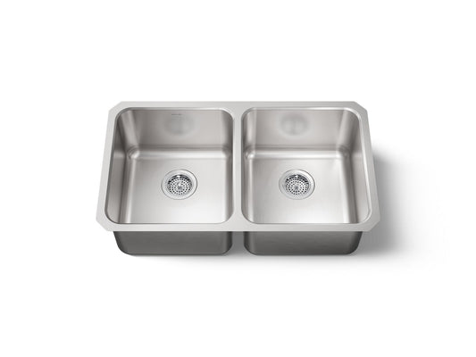 KOHLER K-3171-NA Undertone 31-1/2" undermount double-bowl kitchen sink - Stainless Steel