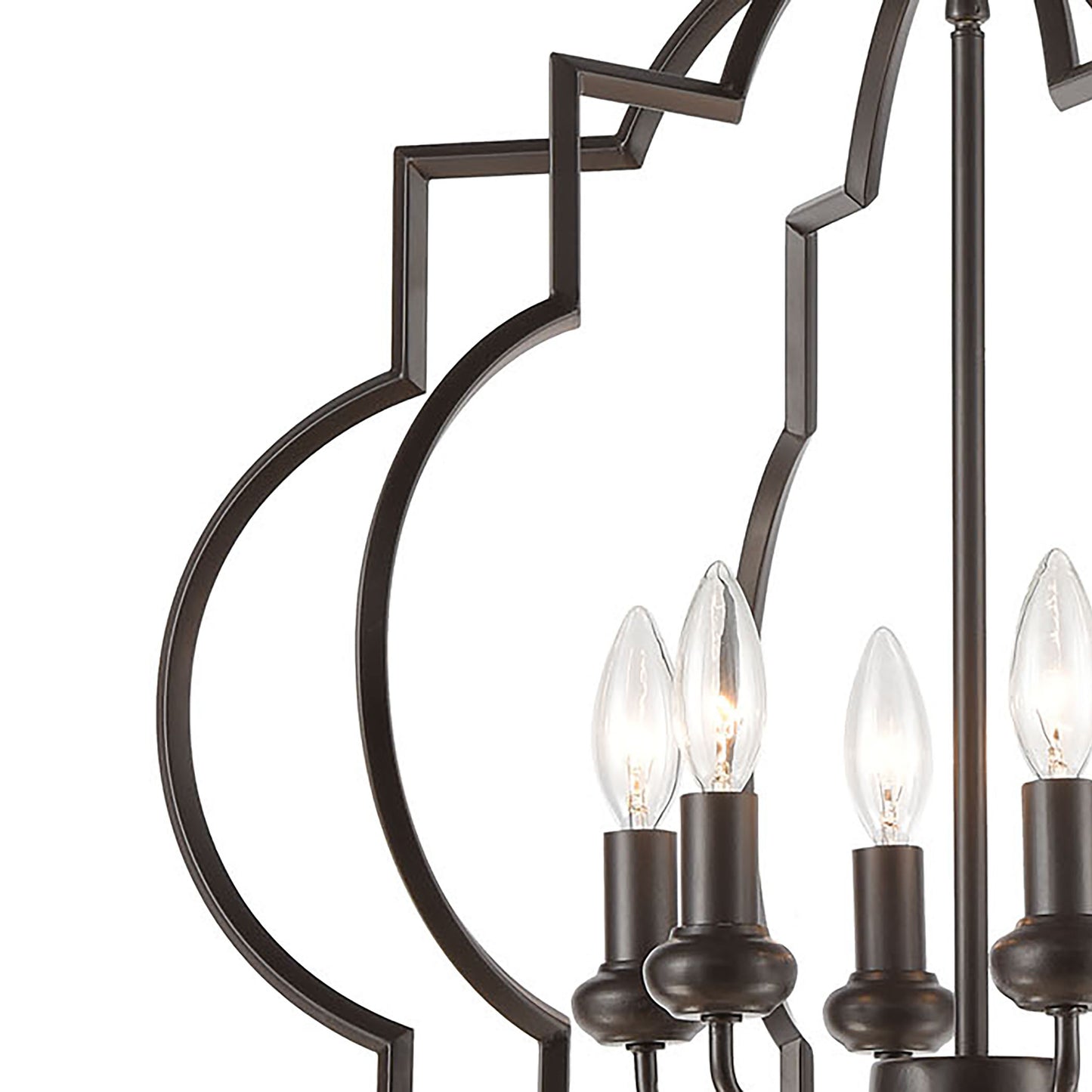 ELK SHOWROOM 31818/6 Chandette 22'' Wide 6-Light Chandelier - Oil Rubbed Bronze