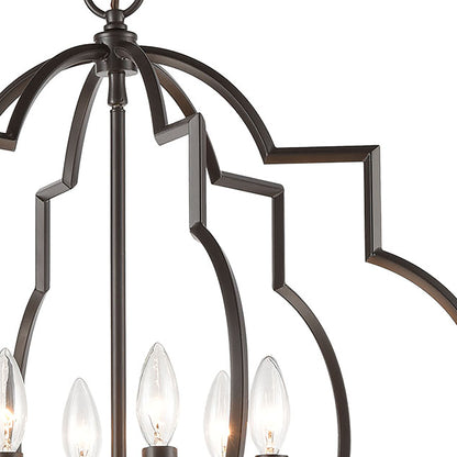 ELK SHOWROOM 31818/6 Chandette 22'' Wide 6-Light Chandelier - Oil Rubbed Bronze