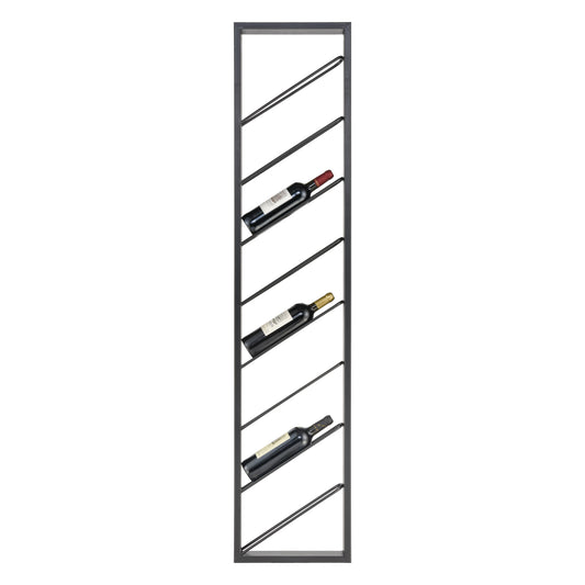 MARKETPLACE 3187-013 Wavertree Wine Rack - Angled Black