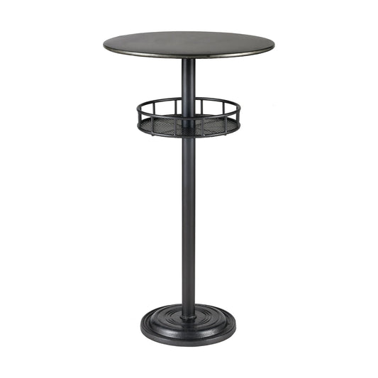 ELK STUDIO 3187-018 Parton Bar Table in Dark Pewter and Galvanized Steel