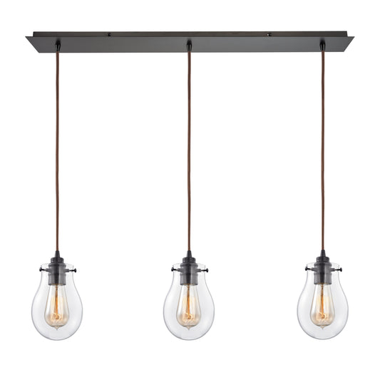 ELK SHOWROOM 31934/3LP Jaelyn 36'' Wide 3-Light Pendant - Oil Rubbed Bronze