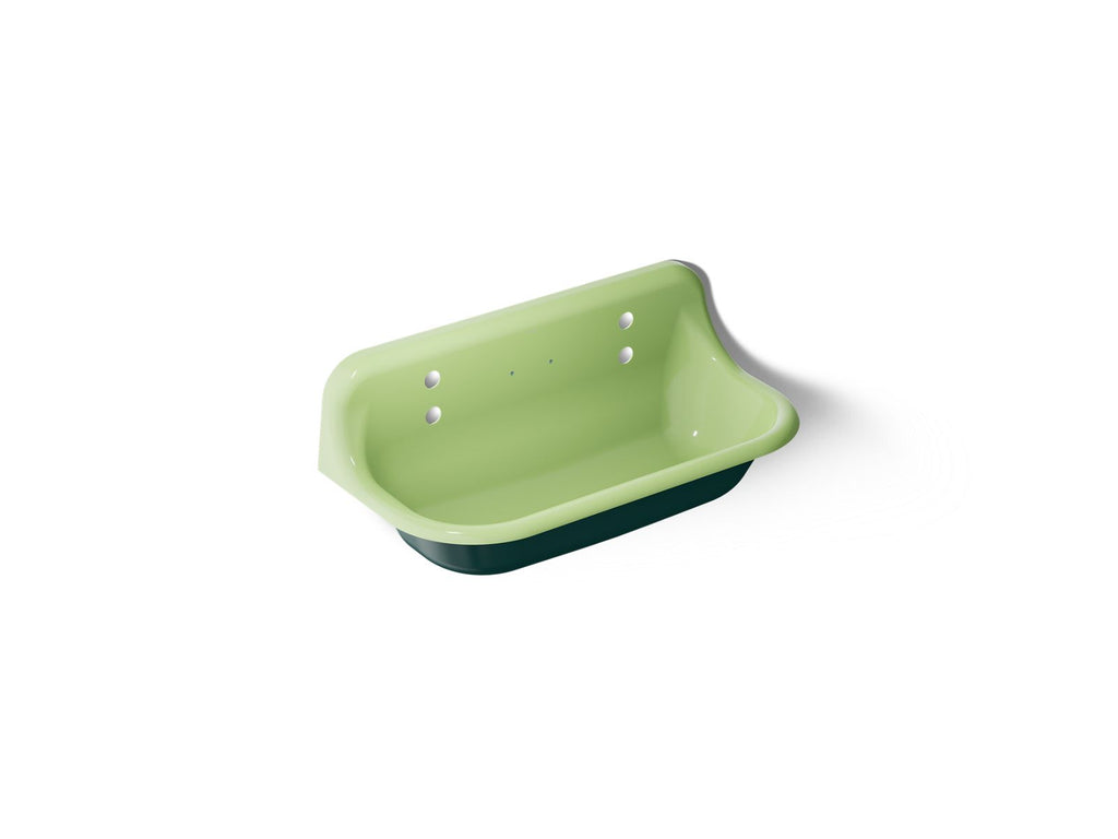 KOHLER K-3200-PAT-34 Brockway 36" Wall-Mount Utility Sink - Teal Exterior With Fresh Green Interior