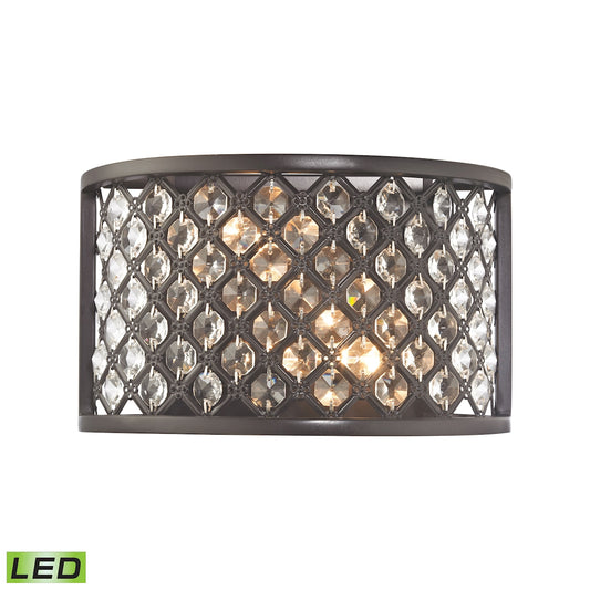 ELK SHOWROOM 32100/2-LED Genevieve 6'' High 2-Light Sconce - Oil Rubbed Bronze