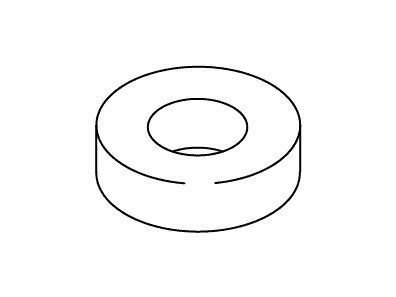 KOHLER Washer, .255Id X 31/64 Od, K-32139