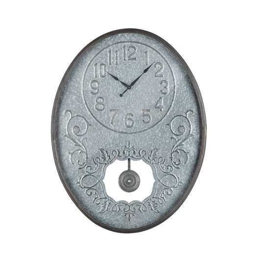 ELK SIGNATURE 3214-1033 Jane Wall Clock in Galvanized Steel and Bronze