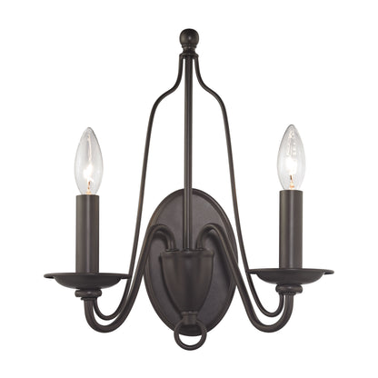 ELK SHOWROOM 32160/2 Monroe 15'' High 2-Light Sconce - Oil Rubbed Bronze