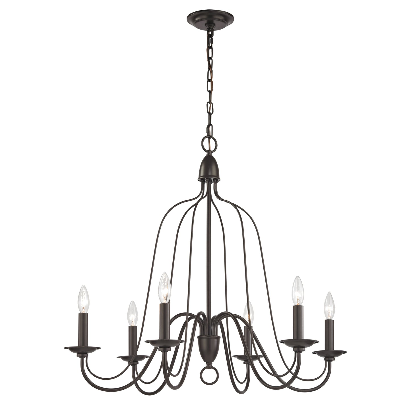 ELK SHOWROOM 32162/6 Monroe 30'' Wide 6-Light Chandelier - Oil Rubbed Bronze