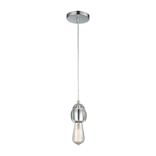 ELK SHOWROOM 32221/1 Socketholder 3'' Wide 1-Light Mini Pendant - Polished Chrome