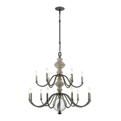 ELK SHOWROOM 32315/9+6 Neo Classica 36'' Wide 15-Light Chandelier - Aged Black