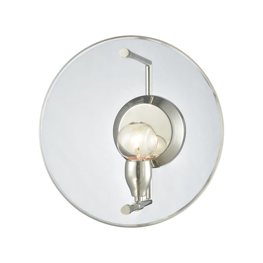 ELK SHOWROOM 32320/1 Disco 12'' High 1-Light Sconce - Polished Nickel