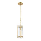 ELK SHOWROOM 32381/1 Hyde Park 5'' Wide 1-Light Mini Pendant - Satin Brass