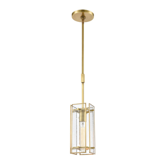 ELK SHOWROOM 32381/1 Hyde Park 5'' Wide 1-Light Mini Pendant - Satin Brass