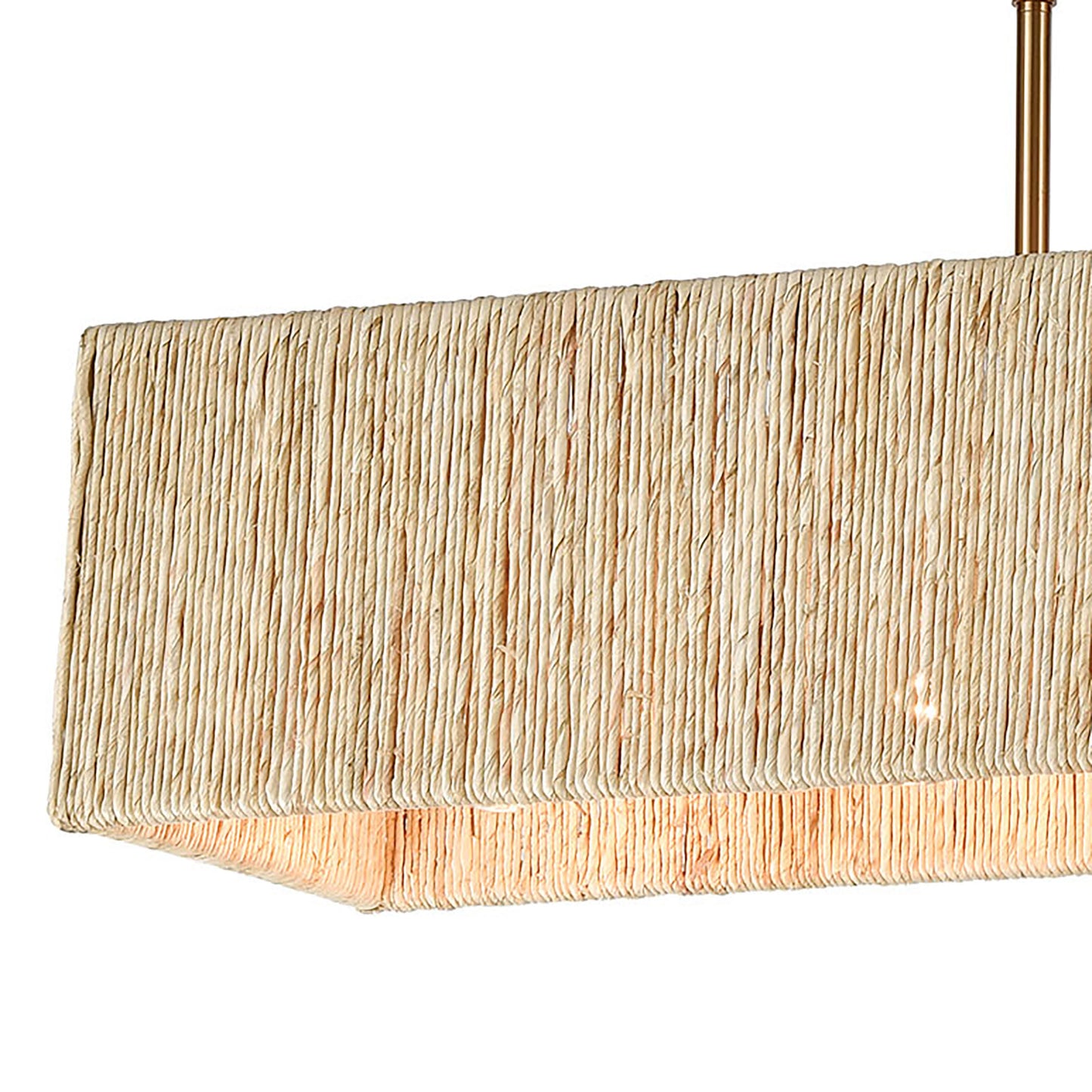 ELK SHOWROOM 32414/5 Abaca 40'' Wide 5-Light Linear Chandelier - Satin Brass