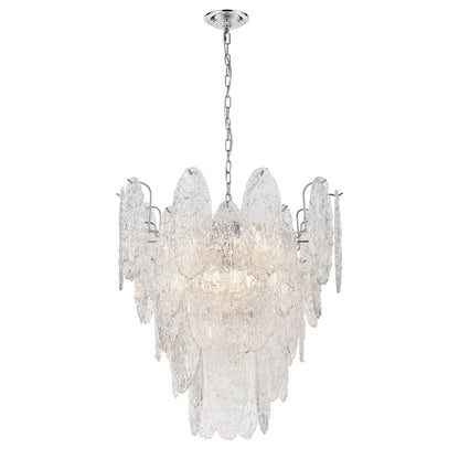 ELK SHOWROOM 32445/9 Frozen Cascade 26'' Wide 9-Light Chandelier - Polished Chrome