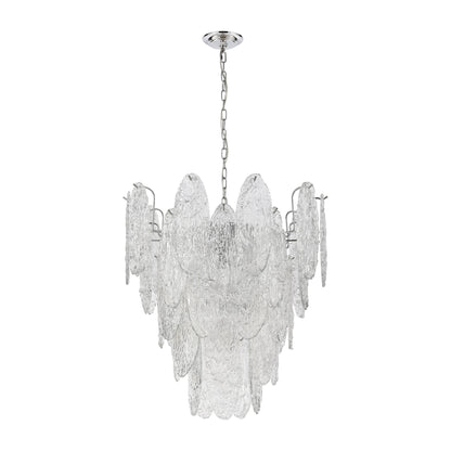 ELK SHOWROOM 32445/9 Frozen Cascade 26'' Wide 9-Light Chandelier - Polished Chrome