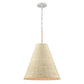 ELK SHOWROOM 32456/1 Abaca 17'' Wide 1-Light Pendant - Textured White