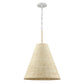 ELK SHOWROOM 32456/1 Abaca 17'' Wide 1-Light Pendant - Textured White