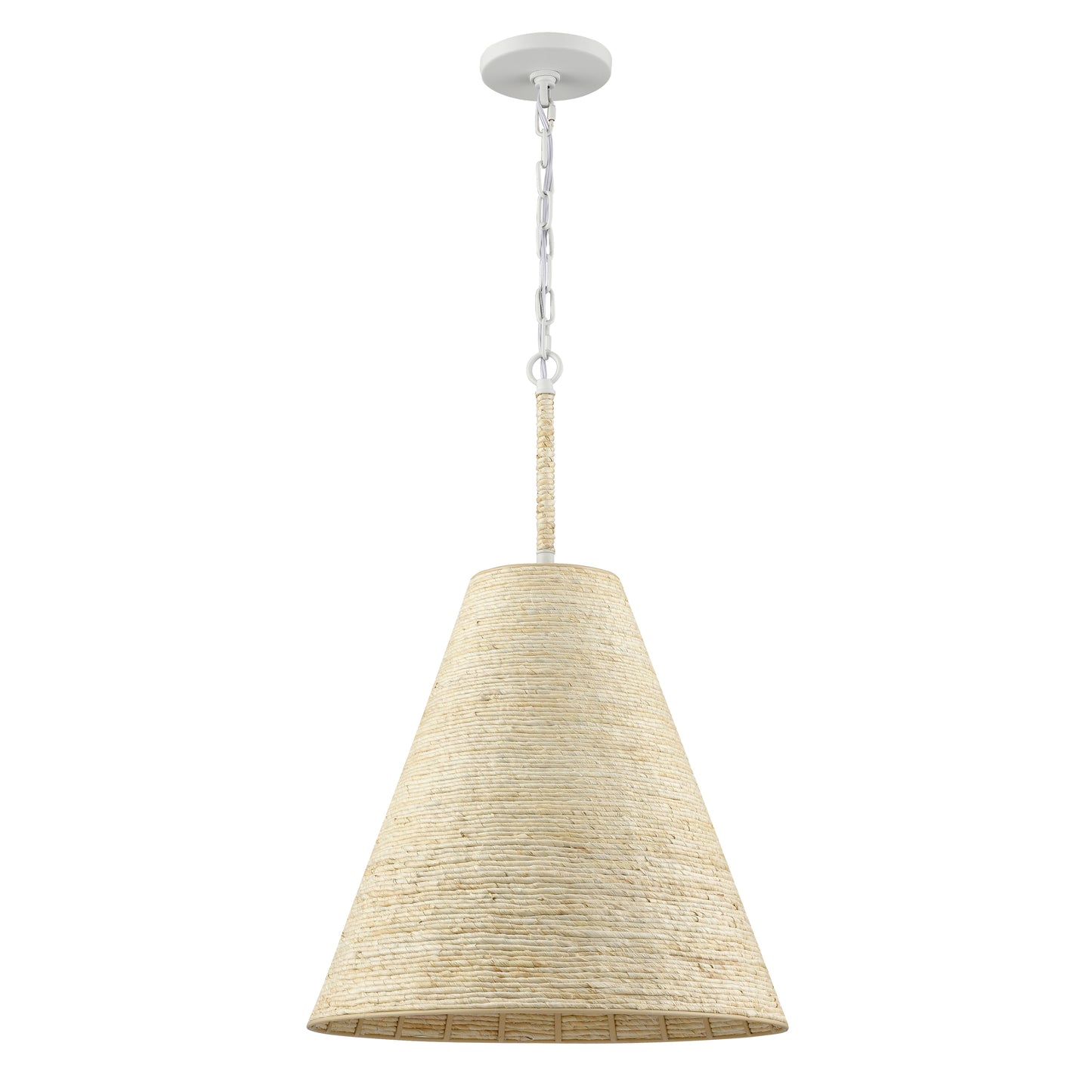 ELK SHOWROOM 32456/1 Abaca 17'' Wide 1-Light Pendant - Textured White