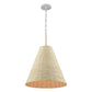 ELK SHOWROOM 32456/1 Abaca 17'' Wide 1-Light Pendant - Textured White