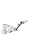 HANSGROHE 32551821 HG Metropol 3-Hole Roman Tub Set Trim with Lever Handle and 2.0 GPM Handshower, In Brushed Nickel