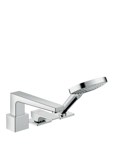 HANSGROHE 32551821 HG Metropol 3-Hole Roman Tub Set Trim with Lever Handle and 2.0 GPM Handshower, In Brushed Nickel