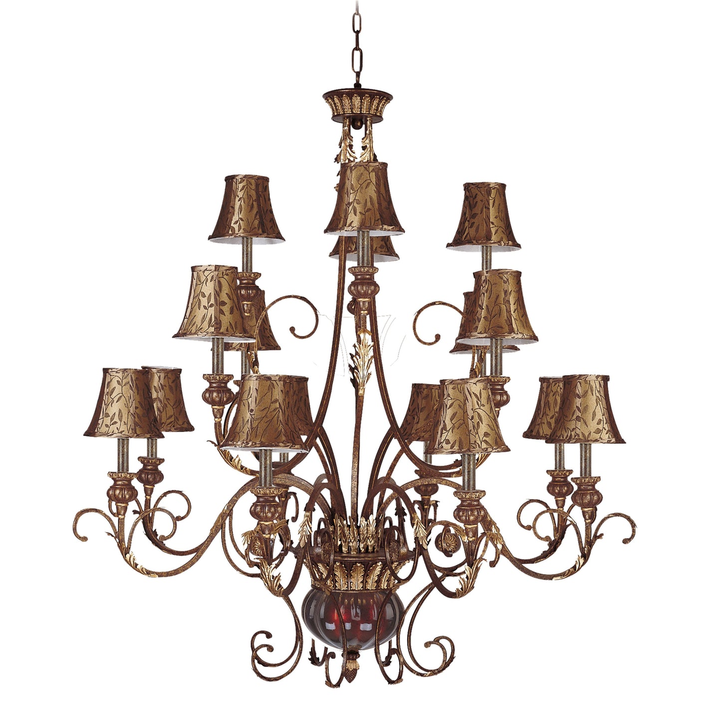 ELK SHOWROOM 328-GC-SH13 Charlotte 55'' Wide 18-Light Chandelier - Brown