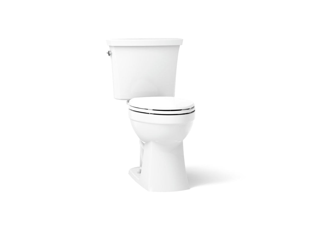 KOHLER K-32820-0 Kelston Continuousclean St Two-Piece Elongated Toilet, 1.28 Gpf - White
