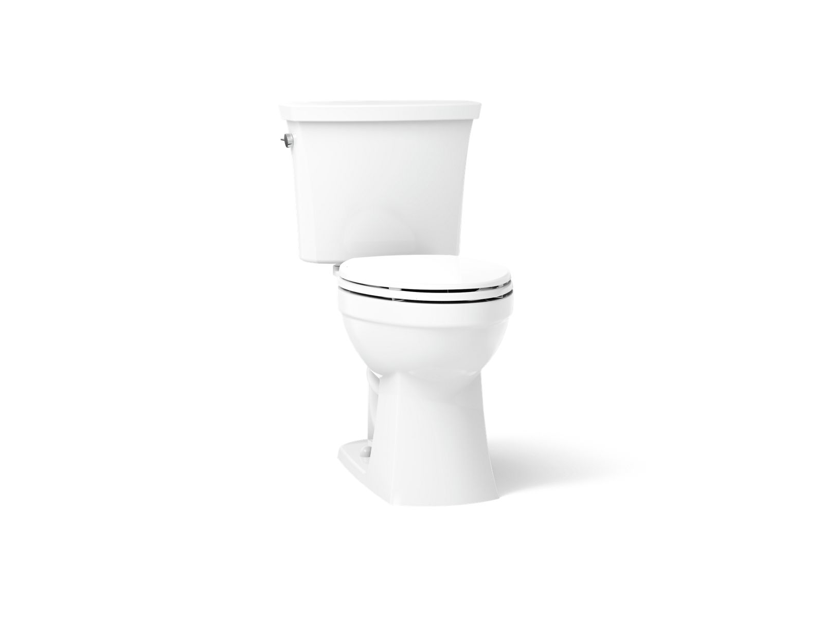 KOHLER K-32820-0 Kelston Continuousclean St Two-Piece Elongated Toilet, 1.28 Gpf - White