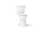 KOHLER K-32810-RA-0 Kelston Two-Piece Elongated Toilet, 1.28 Gpf - White