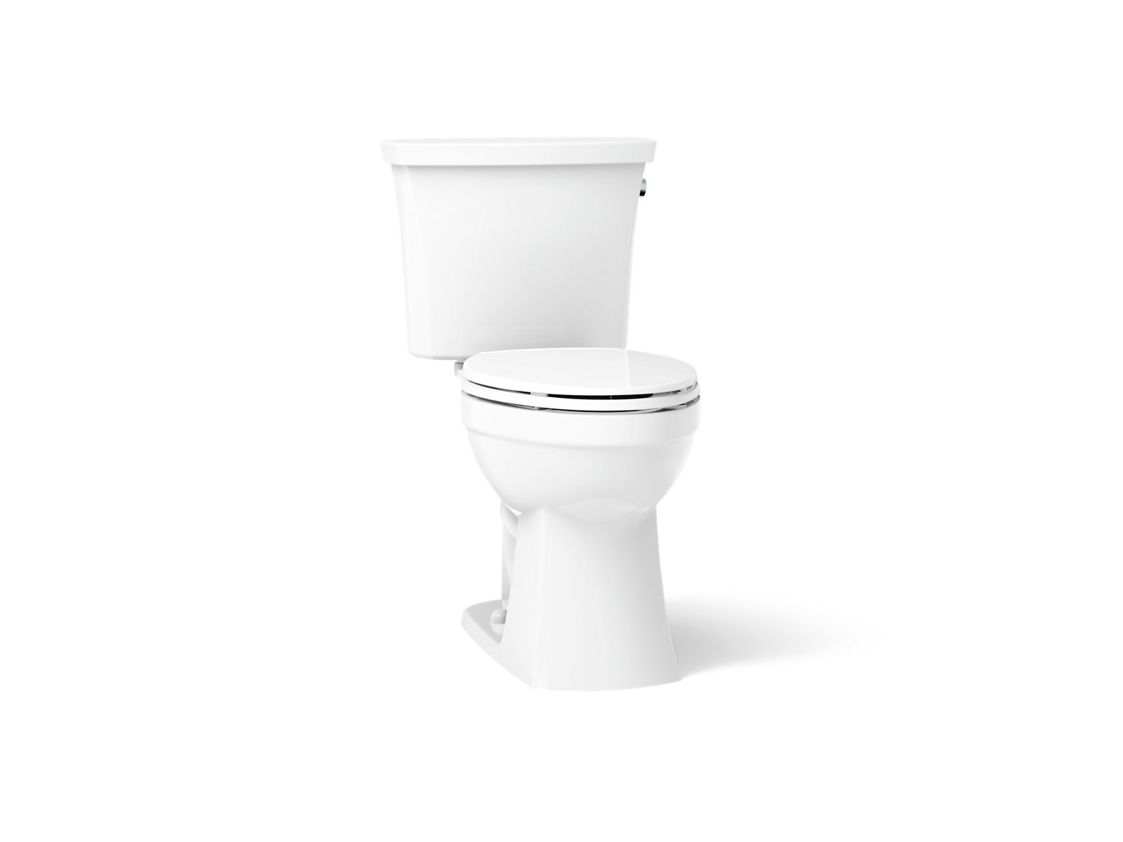 KOHLER K-32810-RA-0 Kelston Two-Piece Elongated Toilet, 1.28 Gpf - White