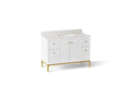 KOHLER K-32834-0 Calpa 48" Bathroom Vanity Cabinet With Sink And Quartz Top - White