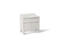 KOHLER K-32838-GW0 Solive 36" Bathroom Vanity Cabinet With Sink And Quartz Top - Gossamer White