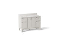 KOHLER K-32839-GW0 Solive 48" Bathroom Vanity Cabinet With Sink And Quartz Top - Gossamer White