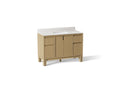 KOHLER K-32839-WEK Solive 48" Bathroom Vanity Cabinet With Sink And Quartz Top - Light Oak