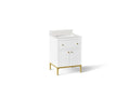 KOHLER K-33000-0 Calpa 24" Bathroom Vanity Cabinet With Sink And Quartz Top - White