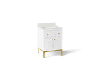 KOHLER K-33000-0 Calpa 24" Bathroom Vanity Cabinet With Sink And Quartz Top - White