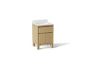 KOHLER K-33015-WEK Solive 24" Bathroom Vanity Cabinet With Sink And Quartz Top - Light Oak