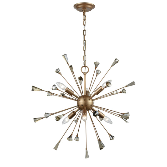 ELK SHOWROOM 33020/6 Sprigny 25'' Wide 6-Light Chandelier - Matte Gold