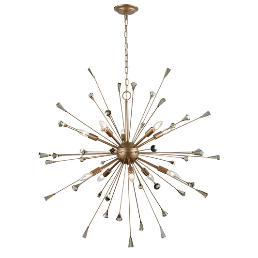 ELK SHOWROOM 33021/10 Sprigny 38'' Wide 10-Light Chandelier - Matte Gold