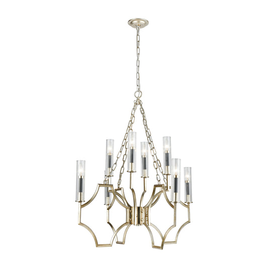 ELK SHOWROOM 33045/8 Sylvanna 31'' Wide 8-Light Chandelier - Antique Silver Leaf