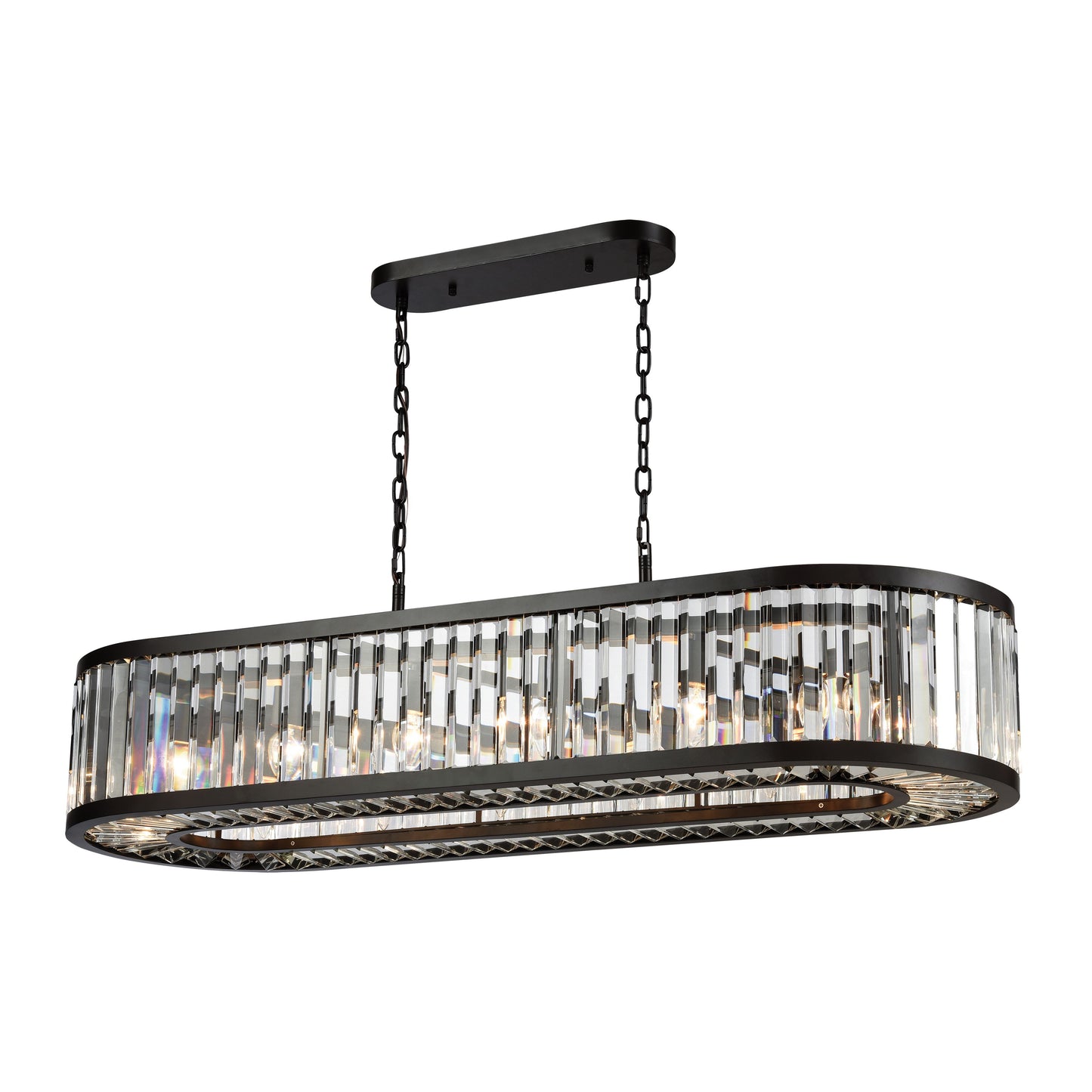 ELK SHOWROOM 33069/14 Palacial 49'' Wide 14-Light Linear Chandelier - Oil Rubbed Bronze