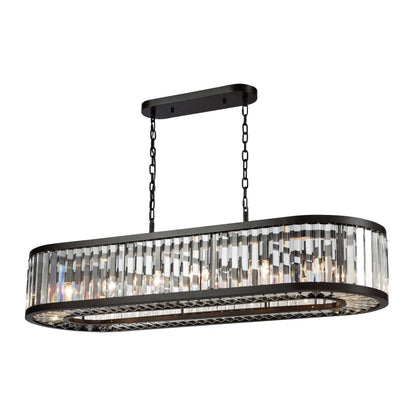 ELK SHOWROOM 33069/14 Palacial 49'' Wide 14-Light Linear Chandelier - Oil Rubbed Bronze